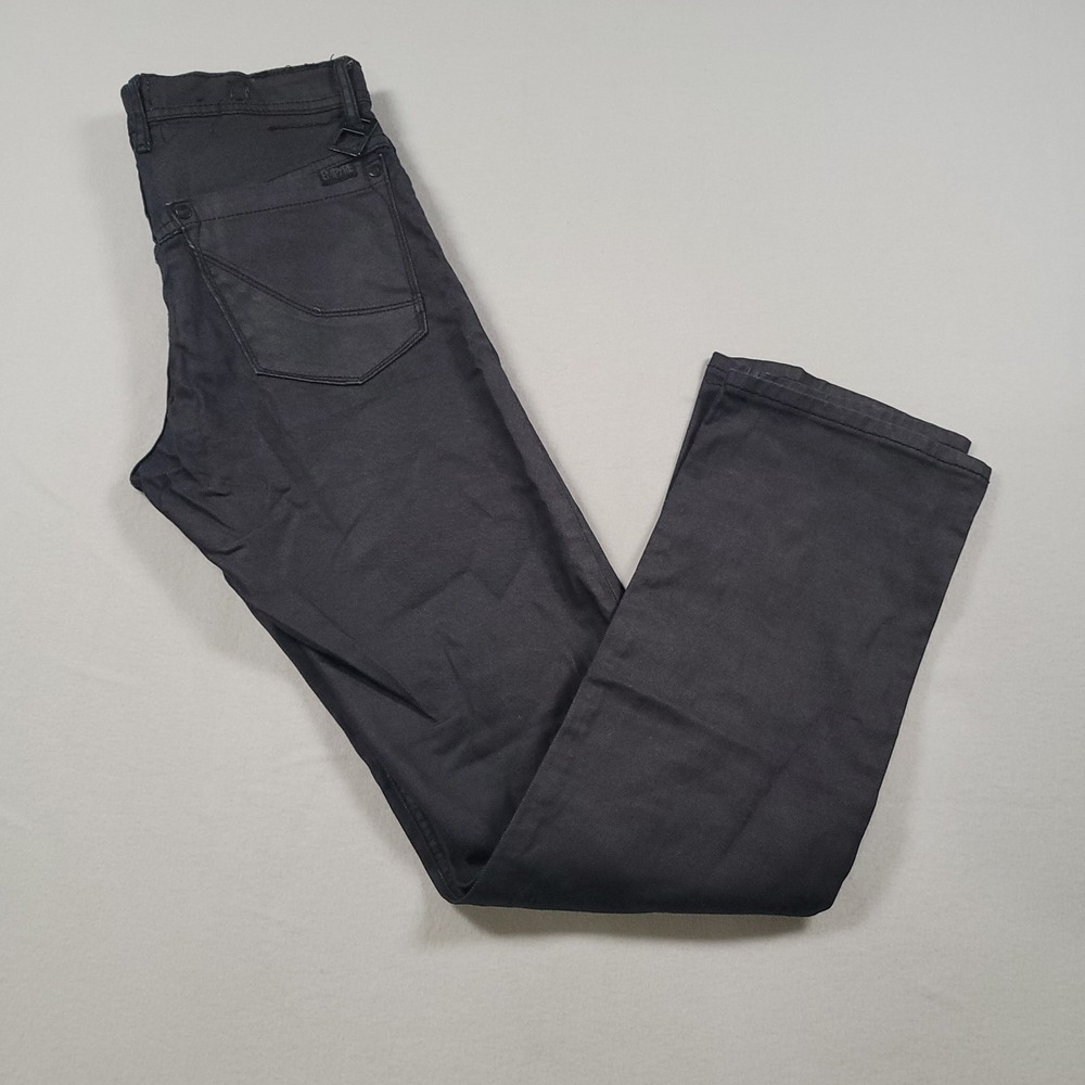 Empyre Men Slim Jeans 28x30 Black Stretch Denim Straight Leg Pants‎